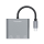 Wozinsky Hub USB-C PD 100W HDMI 4K@30Hz USB-A 10Gbps szary WHCH-01 - 1487908 - zdjęcie 2